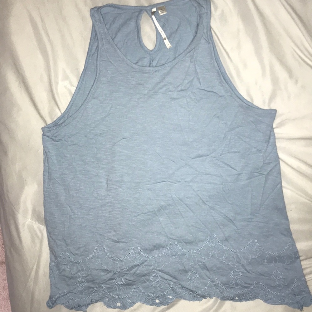 Blue tank shirt